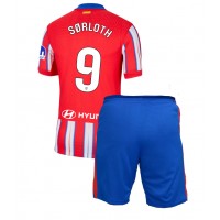 Atletico Madrid Alexander Sorloth #9 Heimtrikotsatz Kinder 2024-25 Kurzarm (+ Kurze Hosen)